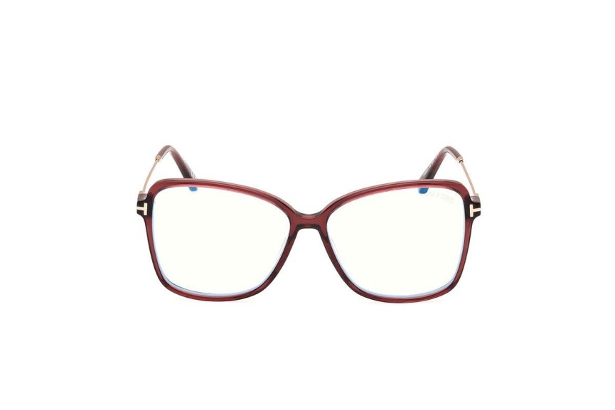 Brillen Tom Ford FT5953-B 069 Cat Eye Rood