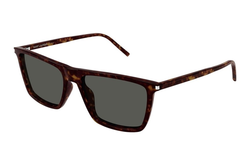 Zonnebril Saint Laurent SL668 002 Rechthoekige Havana