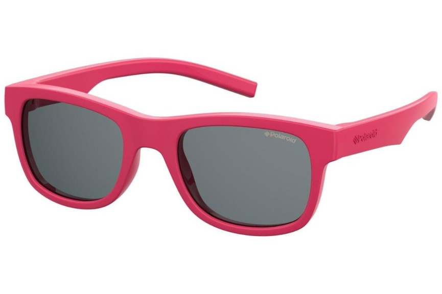 Zonnebril Polaroid Junior PLD8020/S/SM 35J/M9 Polarized Vierkant Roze