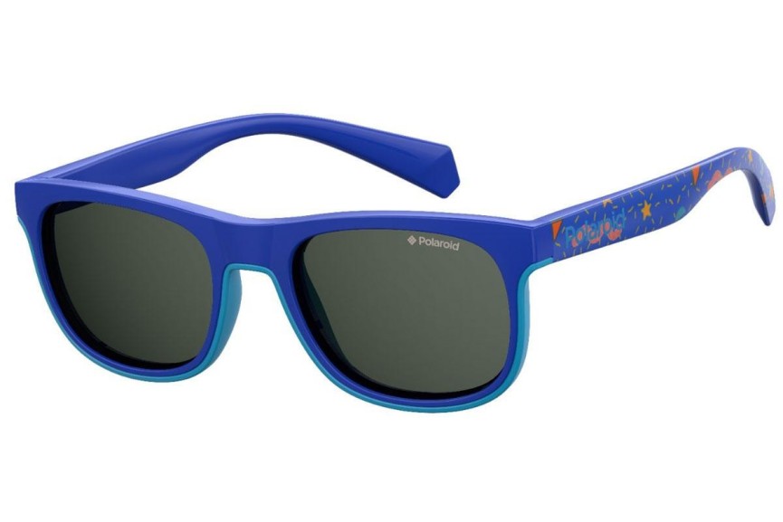 Zonnebril Polaroid Junior PLD8035/S PJP/M9 Polarized Vierkant Blauw