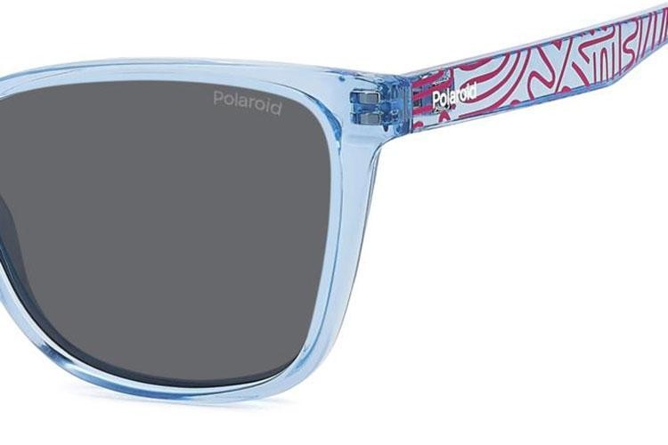 Zonnebril Polaroid Junior PLD8062/S MVU/M9 Polarized Cat Eye Blauw