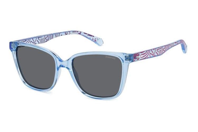 Zonnebril Polaroid Junior PLD8062/S MVU/M9 Polarized Cat Eye Blauw