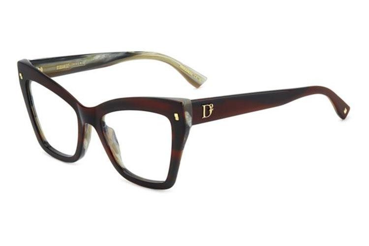 Brillen Dsquared2 D20152 K4G Cat Eye Rood