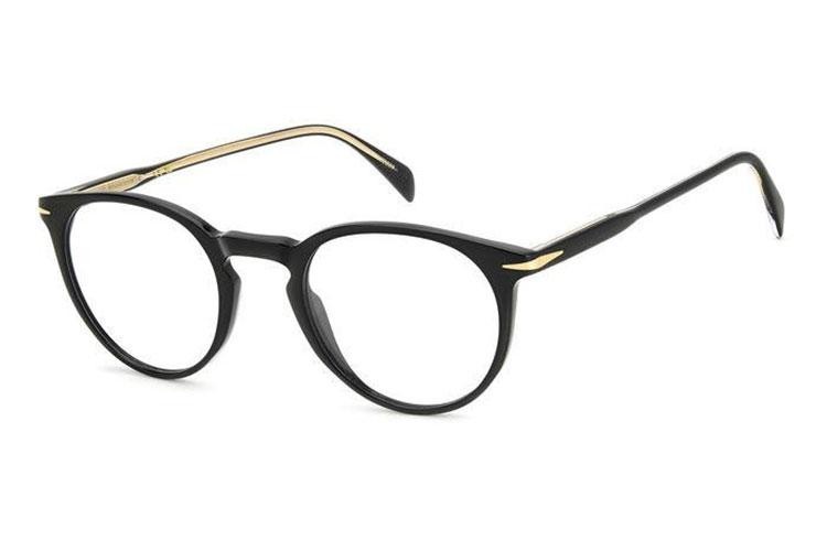 Brillen David Beckham DB1139 807 Ronde Zwart