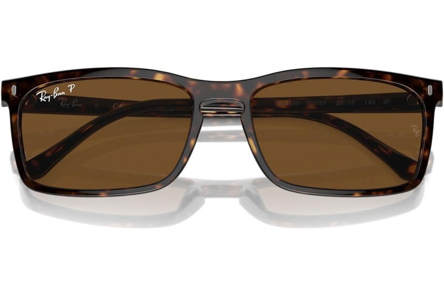 Zonnebril Ray-Ban RB4435 902/57 Polarized Rechthoekige Havana