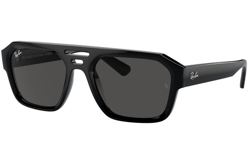 Zonnebril Ray-Ban Corrigan RB4397 667787 Flat Top Zwart