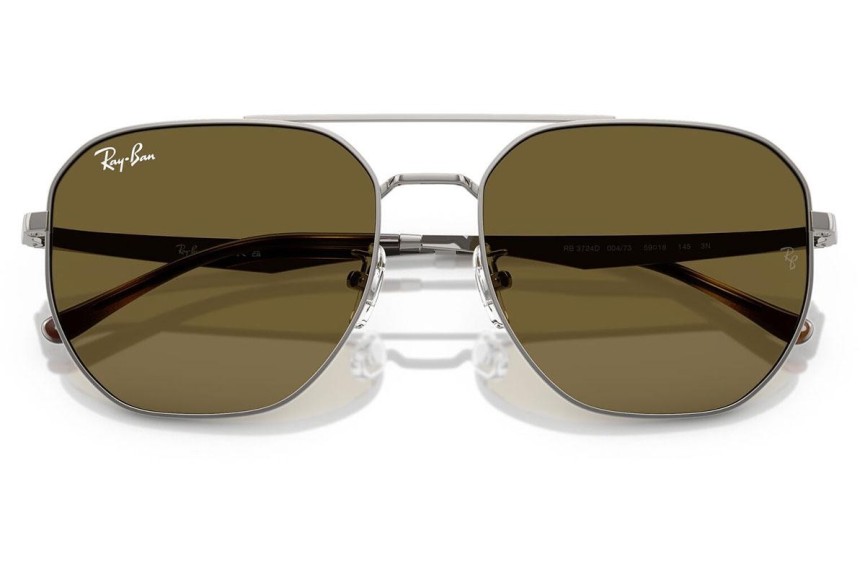 Zonnebril Ray-Ban RB3724D 004/73 Rechthoekige Grijs