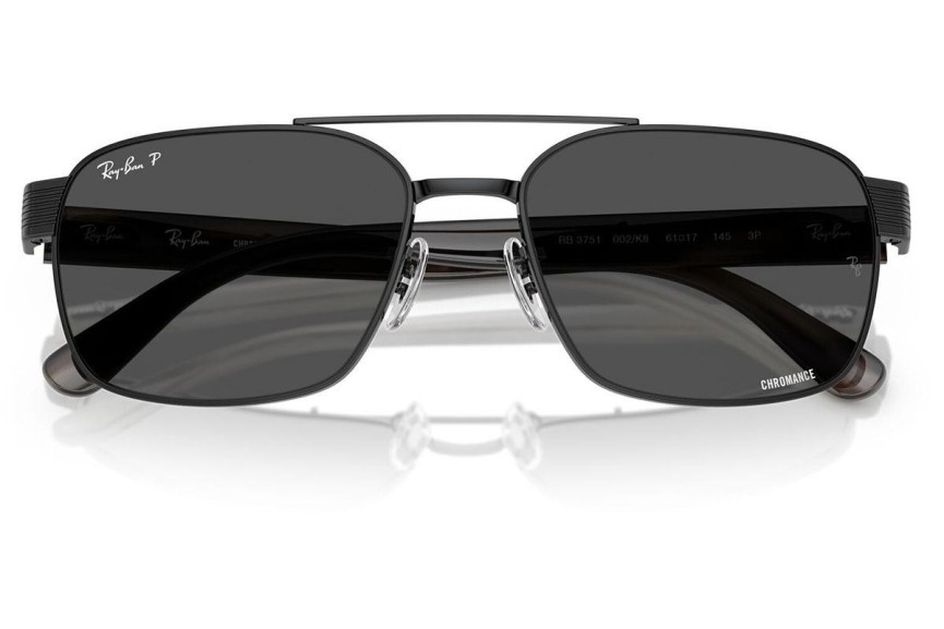 Zonnebril Ray-Ban RB3751CH 002/K8 Polarized Vierkant Zwart