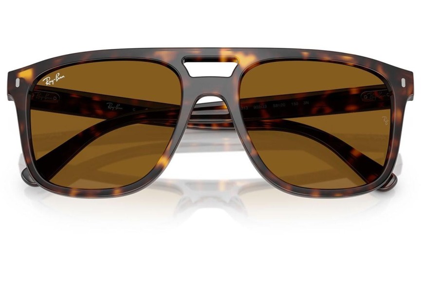 Zonnebril Ray-Ban RB2213 902/33 Vierkant Havana