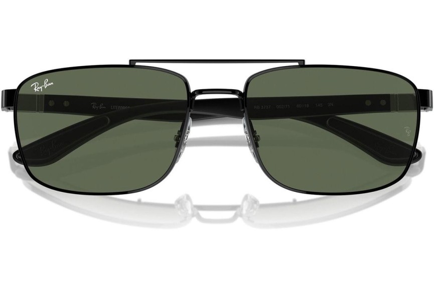 Zonnebril Ray-Ban RB3737 002/71 Rechthoekige Zwart