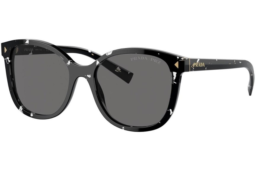 Zonnebril Prada PR22ZS 15S5Z1 Polarized Vierkant Zwart