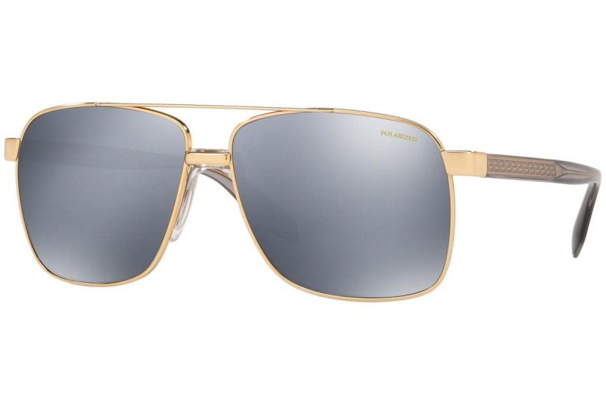 Zonnebril Versace VE2174 1002Z3 Polarized Vierkant Goud