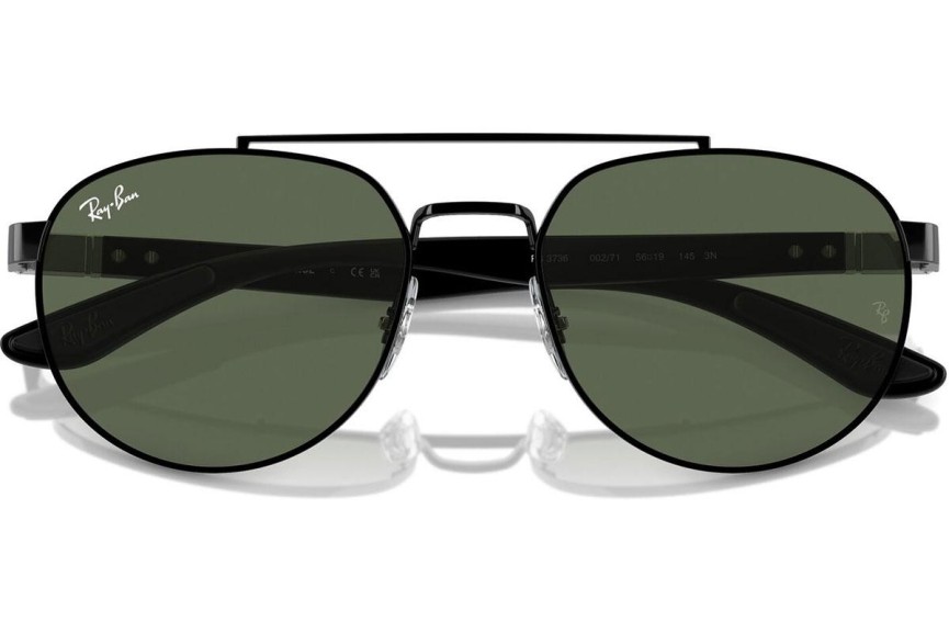 Zonnebril Ray-Ban RB3736 002/71 Rechthoekige Zwart