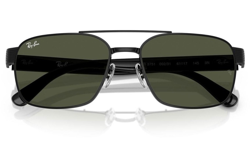 Zonnebril Ray-Ban RB3751 002/31 Vierkant Zwart