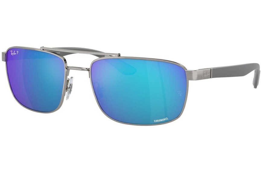 Zonnebril Ray-Ban RB3737CH 004/A1 Polarized Rechthoekige Grijs