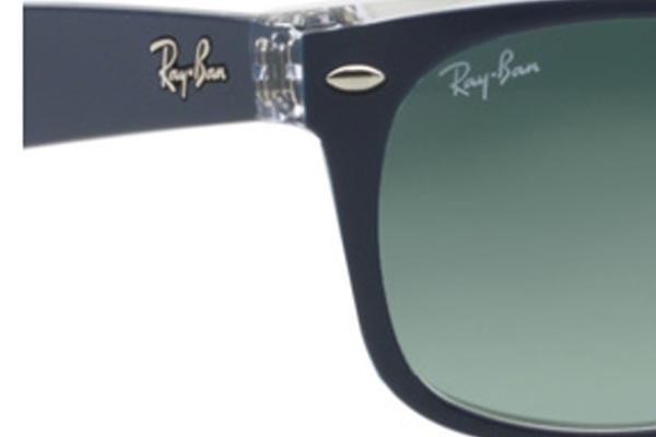 Zonnebril Ray-Ban New Wayfarer Color Mix RB2132 605371 Vierkant Blauw