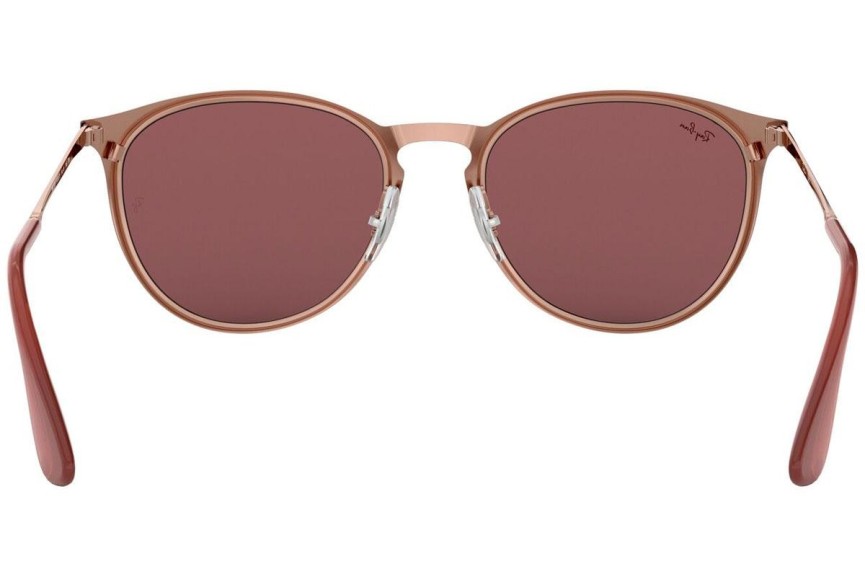 Zonnebril Ray-Ban Erika Metal RB3539 913375 Ronde Havana