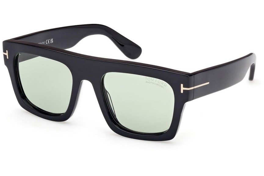 Zonnebril Tom Ford Fausto FT0711 01N Flat Top Zwart