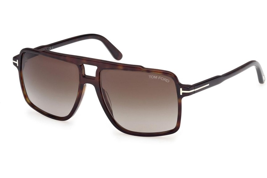 Zonnebril Tom Ford Kemp FT1177 52B Vierkant Havana