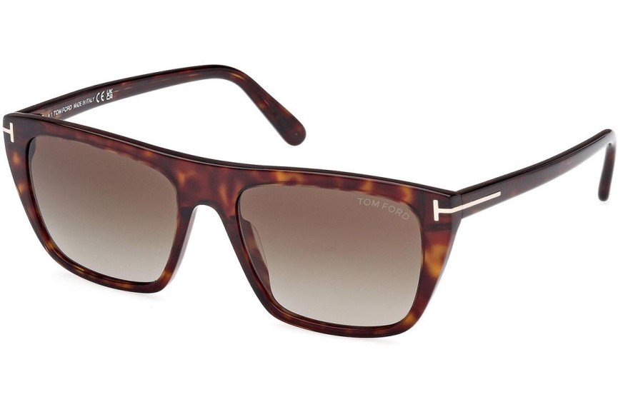 Zonnebril Tom Ford Aslan FT1175 52B Vierkant Havana