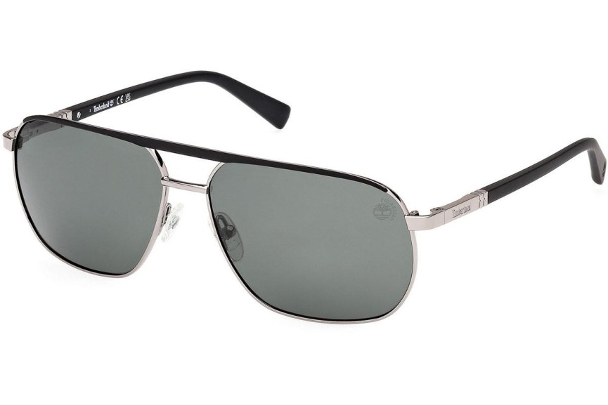 Zonnebril Timberland TB00027 08R Polarized Vierkant Zilver