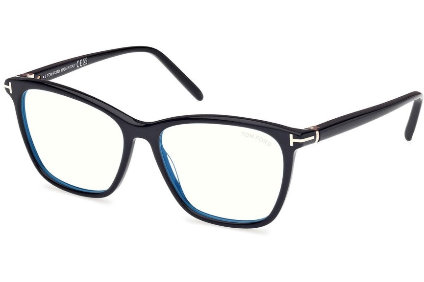 Brillen Tom Ford FT5989-B 001 Vierkant Zwart