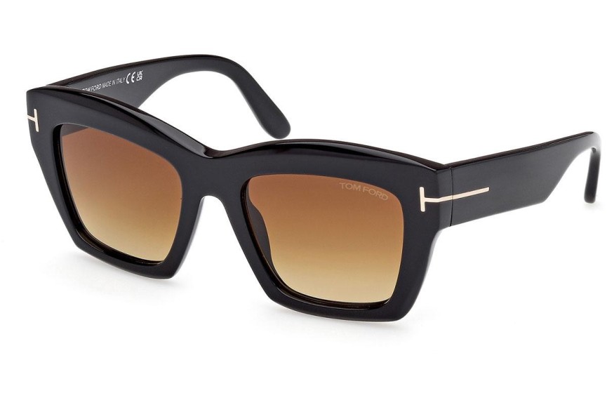 Zonnebril Tom Ford Luna FT1191 01F Cat Eye Zwart