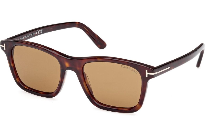 Zonnebril Tom Ford Barron FT1179 52E Vierkant Havana