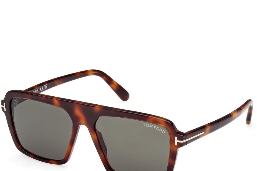 Zonnebril Tom Ford Vincent FT1176 53N Vierkant Havana