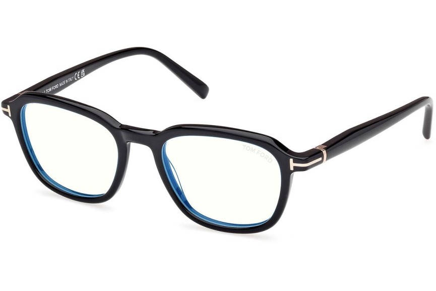 Brillen Tom Ford FT5980-B 001 Vierkant Zwart