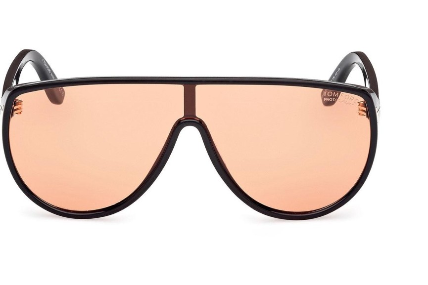 Zonnebril Tom Ford Achilles FT1182 05E Panorama | Shield Zwart