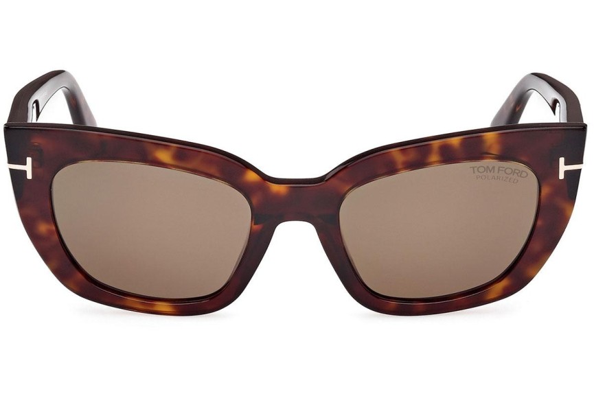 Zonnebril Tom Ford Athena FT1190 52H Polarized Cat Eye Havana