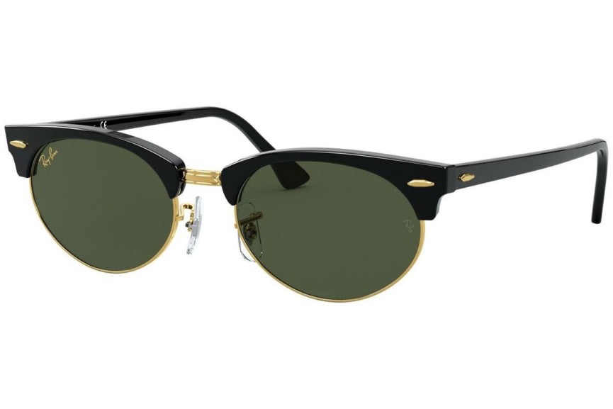 Zonnebril Ray-Ban Clubmaster Oval RB3946 130331 Browline Zwart