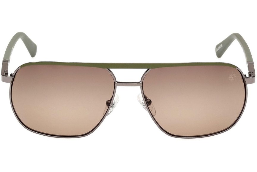 Zonnebril Timberland TB00027 06H Polarized Vierkant Zilver