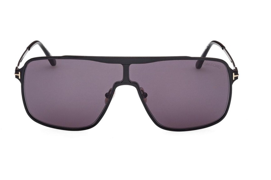 Zonnebril Tom Ford Zappa FT1173 01A Vierkant Zwart