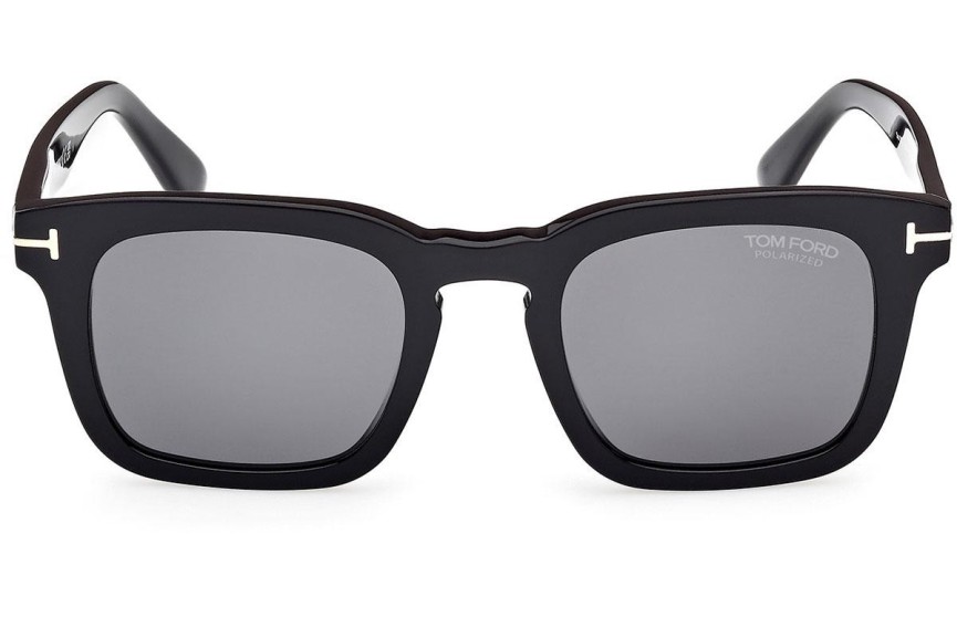 Zonnebril Tom Ford Dax FT0751 01D Polarized Vierkant Zwart