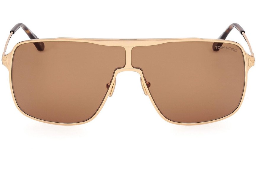 Zonnebril Tom Ford Zappa FT1173 30E Vierkant Goud