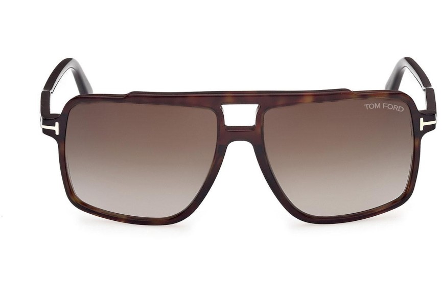 Zonnebril Tom Ford Kemp FT1177 52B Vierkant Havana