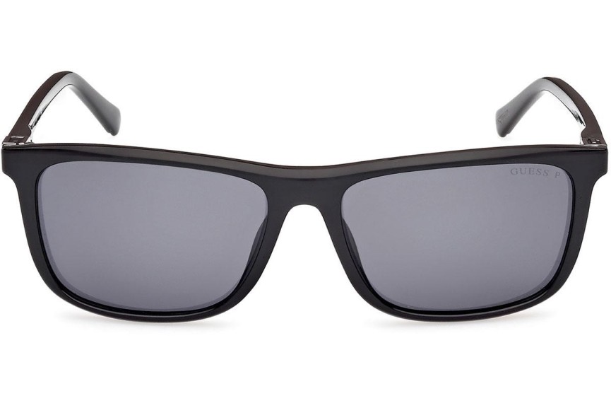 Zonnebril Guess GU00169 01D Polarized Vierkant Zwart