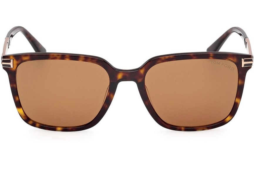 Zonnebril Tom Ford Jochem FT1183 52E Vierkant Havana