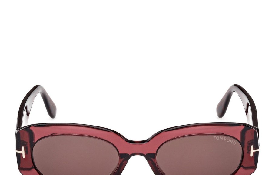 Zonnebril Tom Ford Cielle FT1187 69E Ovaal Rood