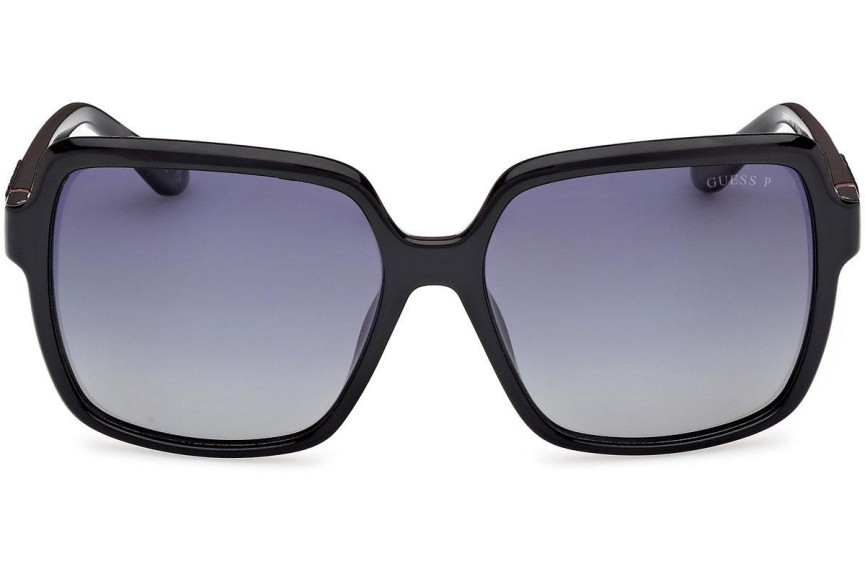 Zonnebril Guess GU00157 01D Polarized Vierkant Zwart