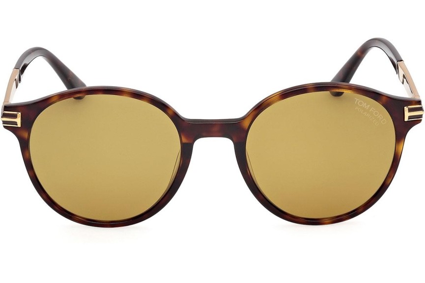 Zonnebril Tom Ford Araki FT1184 52H Polarized Ronde Havana