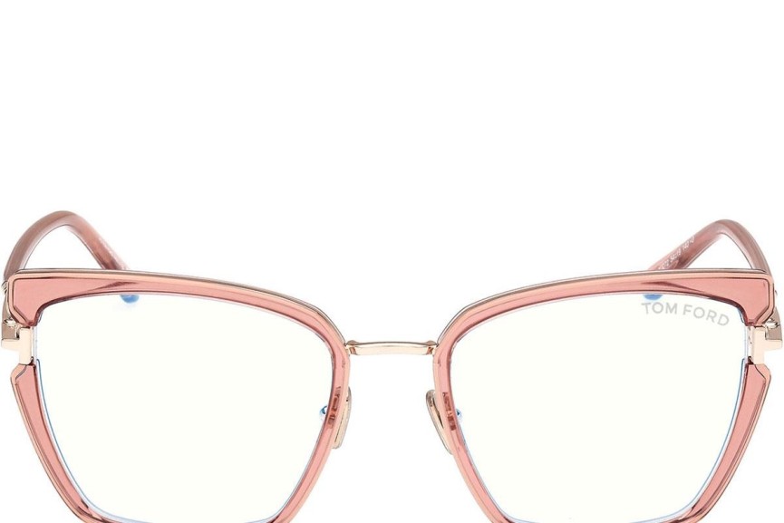 Brillen Tom Ford FT5984-B 072 Cat Eye Roze