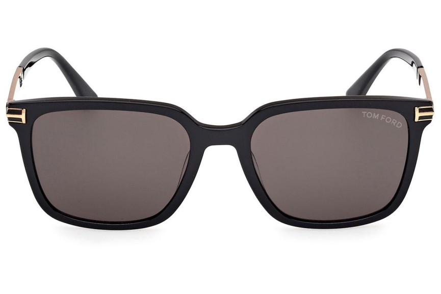 Zonnebril Tom Ford Jochem FT1183 01A Vierkant Zwart