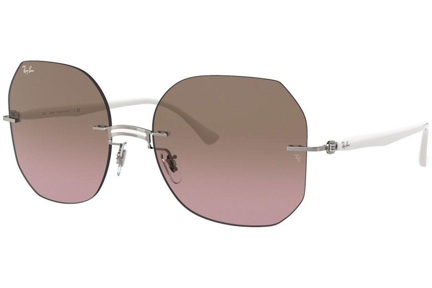 Zonnebril Ray-Ban Titanium Collection RB8067 159/14 Vierkant Zilver