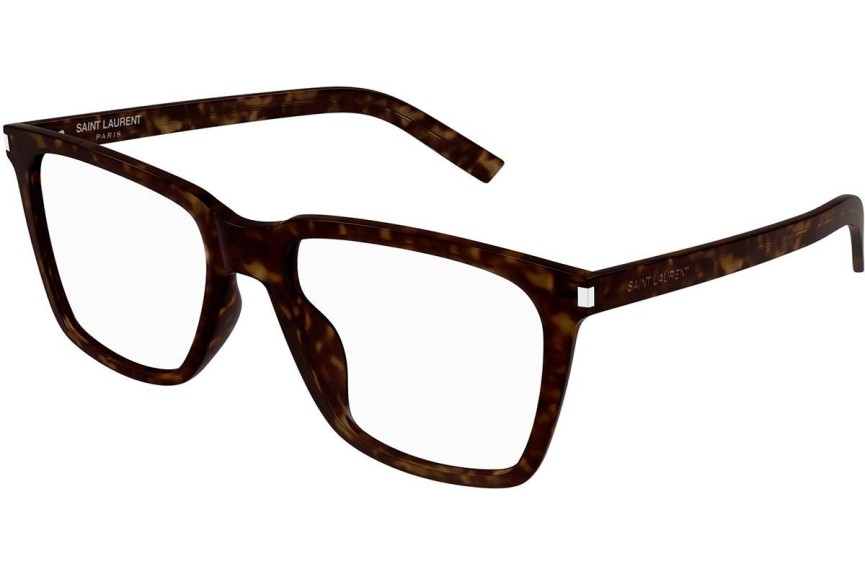 Brillen Saint Laurent SL717SLIM 002 Vierkant Havana