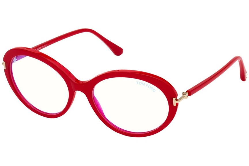 Brillen Tom Ford FT5675-B 066 Ovaal Rood