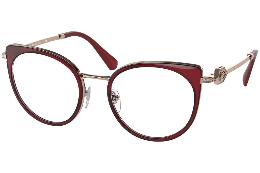 Brillen Bvlgari BV2228B 2054 Cat Eye Rood