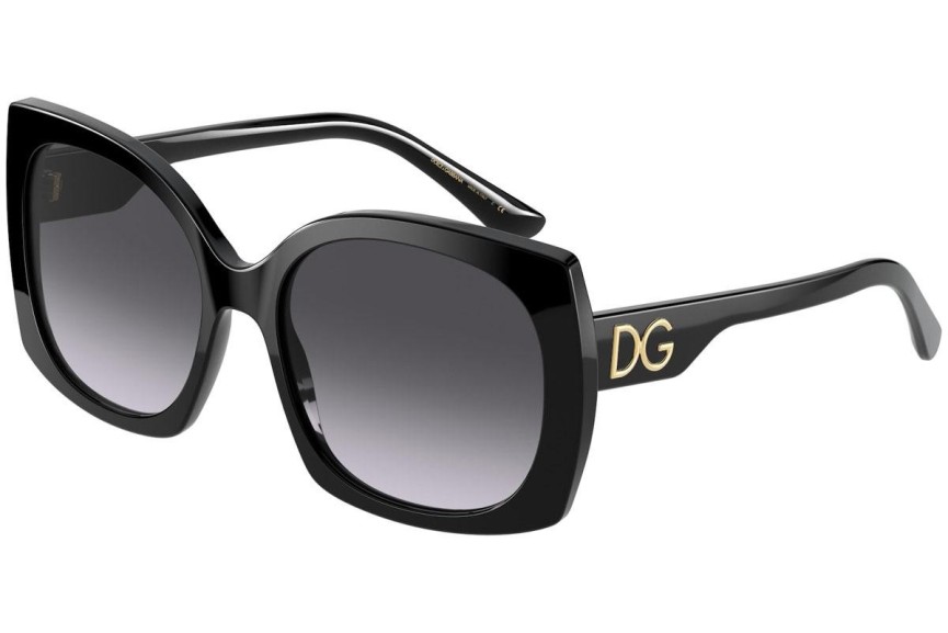 Zonnebril Dolce & Gabbana Icons Collection DG4385 501/8G Vierkant Zwart